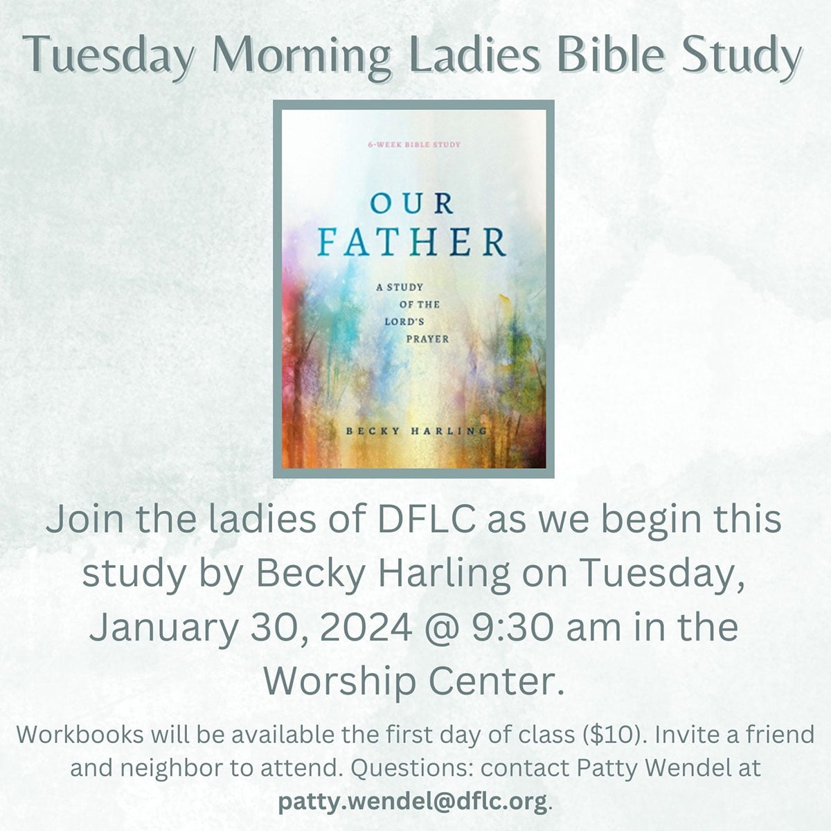 Tuesday Morning Ladies Bible Study flyer