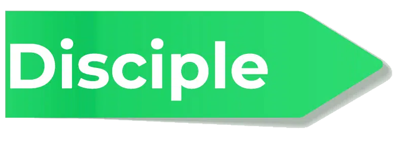 Green Sticky Tab with "Disciple" text
