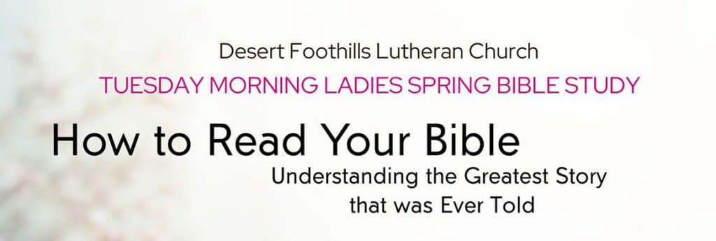 Spring 2026 Banner for women's bible study in north scottsdale