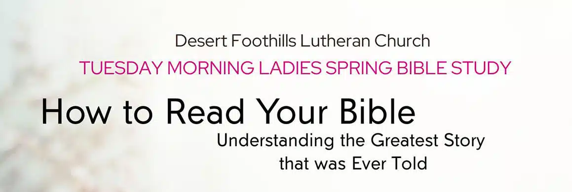 Spring 2026 Banner for women's bible study in north scottsdale